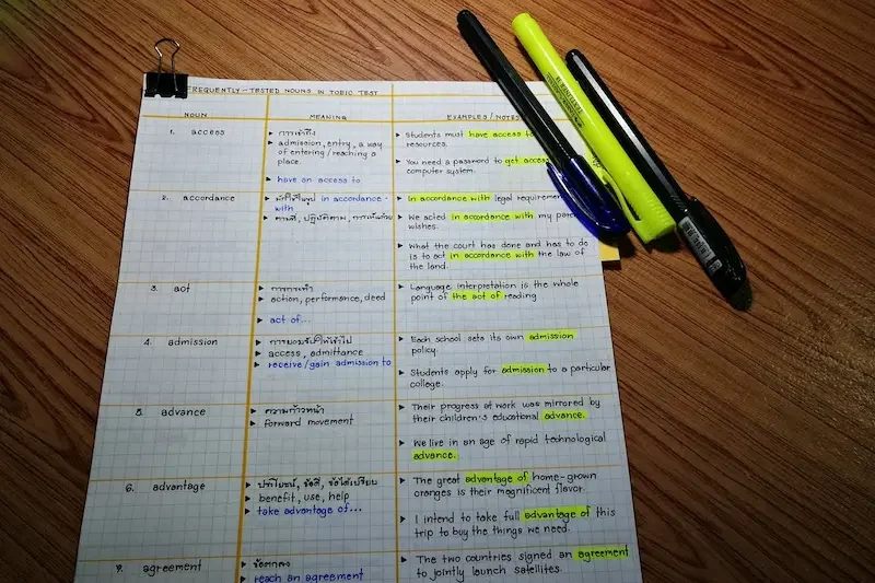 ทำบัตรคำ (Flashcards): วิธีจำคำศัพท์ไทยง่ายๆ